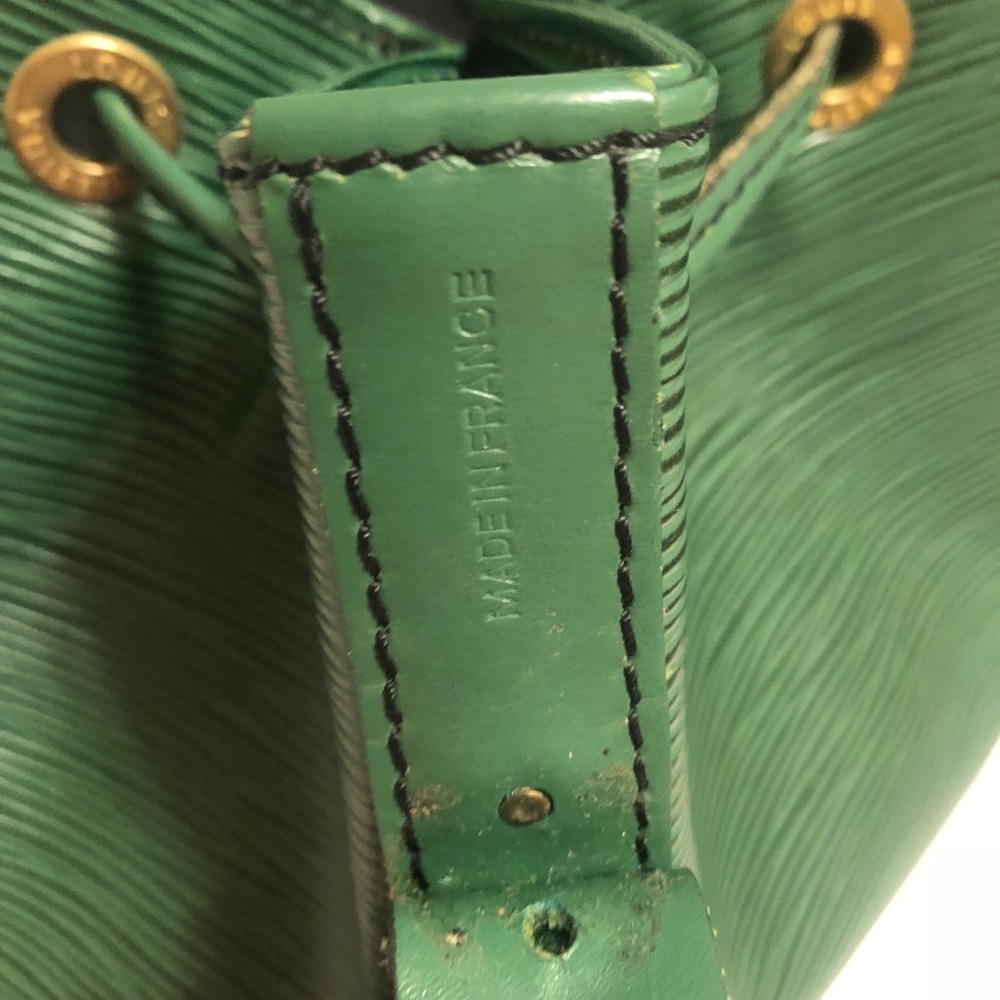Authentic Louis Vuitton green leather epi noe EUC - Picture 7 of 8